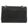 Chanel Vintage Two Tone CC Flap Bag Quilted Lambskin