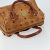 Secondhand MCM Visetos logogramme Handbag Canvas and