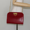 Salvatore Ferragamo Vintage Gancini Chain Shoulder Bag Leather