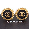 Chanel CC Round Earrings Metal