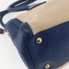 Secondhand Prada Cuir Frame Convertible Tote Canvas and Saffiano