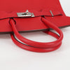 Secondhand Hermes Birkin Handbag Red Epsom with Palladium Hardware