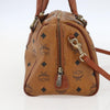 Secondhand MCM Visetos logogramme Handbag Canvas and