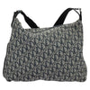 Christian Dior Vintage Zip Shoulder Bag Diorissimo Canvas