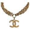 Secondhand Chanel CC Necklace Gold Metal Jewelry