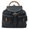 Gucci Vintage Bamboo Backpack Leather