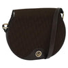 Christian Dior Vintage Trotter Flap Shoulder Bag Canvas