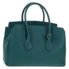 Secondhand Bally Vintage Handbag Green Leather Bags