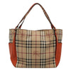 Secondhand Burberry Canterbury Panels Tote Haymarket Coated Canvas and
