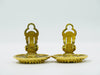 Secondhand Chanel Vintage CC Logo Round Clip on Earrings Textured