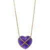 Secondhand Tiffany & Co. Cross My Heart Pendant Necklace 18K Yellow Gold with Amethyst