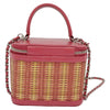 Chanel Take Away Vanity Case Rattan and Calfskin