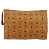 Secondhand MCM Visetos pouch Brown Canvas Accessories