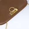 Salvatore Ferragamo Vintage Gancini Chain Shoulder Bag Leather