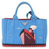 Secondhand Prada Canapa Convertible Tote Canvas with Applique