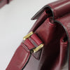 Secondhand Celine Circle logo Burgundy Leather Bags