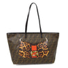 Fendi Roll Tote Printed Zucca Canvas