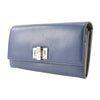 Secondhand Fendi Peekaboo Wallet Navy Leather Accessories