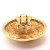 Chanel Vintage CC Round Button Clip-On Earrings Metal