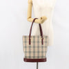 Burberry Nova Check Tote Canvas and Leather