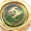 Secondhand Chanel Vintage CC Round Button Clip-On Earrings