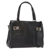 Salvatore Ferragamo Double Gancini Side Buckle Tote Leather