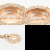 Bvlgari B.Zero1 Design Legend Zaha Hadid Pendant Necklace 18K Rose Gold with Ceramic