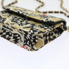 Chanel Flap Card Holder on Chain Quilted Printed Canvas