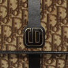 Christian Dior Vintage CD Flap Shoulder Bag Canvas