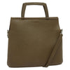 Secondhand Loewe Vintage Handbag Khaki Leather Bags