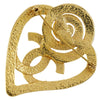 Secondhand Chanel Vintage CC Heart Brooch