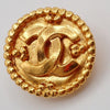 Secondhand Chanel Vintage Round CC Clip-On Earrings