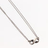 Tiffany & Co. Infinity Double Chain Pendant Necklace Silver