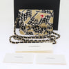 Chanel Flap Card Holder on Chain Quilted Printed Canvas