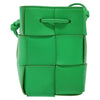 Secondhand Bottega Veneta Cassette Green Leather Bags