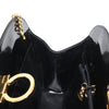 Salvatore Ferragamo Vintage Gancini Chain Shoulder Bag Patent Leather