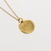 Secondhand Christian Dior Round Logo Pendant Necklace