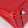 Secondhand Hermes Birkin Handbag Red Epsom with Palladium Hardware