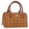 Secondhand MCM Visetos logogramme Handbag Canvas and