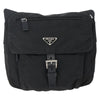 Secondhand Prada Buckle Messenger Bag Tessuto