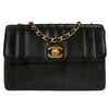 Chanel Vintage Vertical CC Flap Bag Leather
