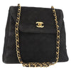 Chanel Vintage Clutch Pleated Leather