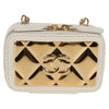 Chanel CC Zip Around Clutch with Chain Quilted Metal and Lambskin