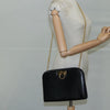 Salvatore Ferragamo Vintage Gancini Chain Shoulder Bag Leather