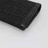 Fendi FF Flap Wallet Zucca Canvas with Embossed Leather