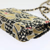 Chanel Flap Card Holder on Chain Quilted Printed Canvas