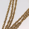 Secondhand Chanel CC Necklace Gold Metal Jewelry