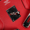 Secondhand Hermes Birkin Handbag Red Epsom with Palladium Hardware