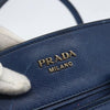 Secondhand Prada Cuir Frame Convertible Tote Canvas and Saffiano