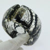 Secondhand Chanel CC Hinged Bangle Bracelet Resin with Lace and Faux Pearls
